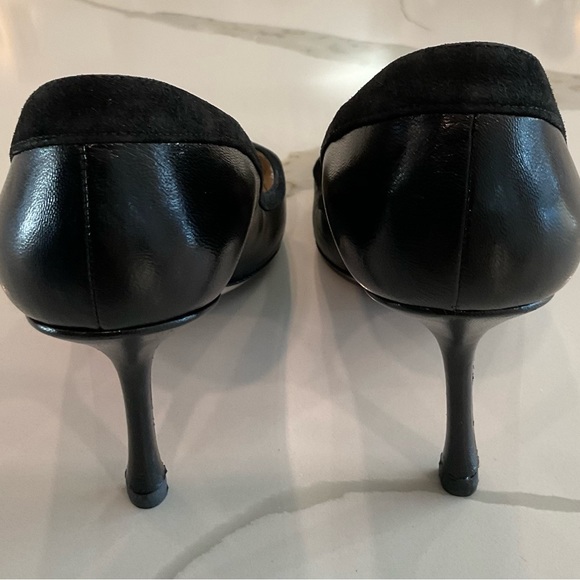 Jimmy Choo- Heidi- Leather/ Suede/ Button Detail- Women’s Pumps - Picture 2 of 7